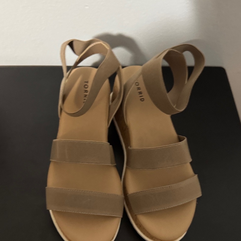 Torrid Beige Strappy Sandals